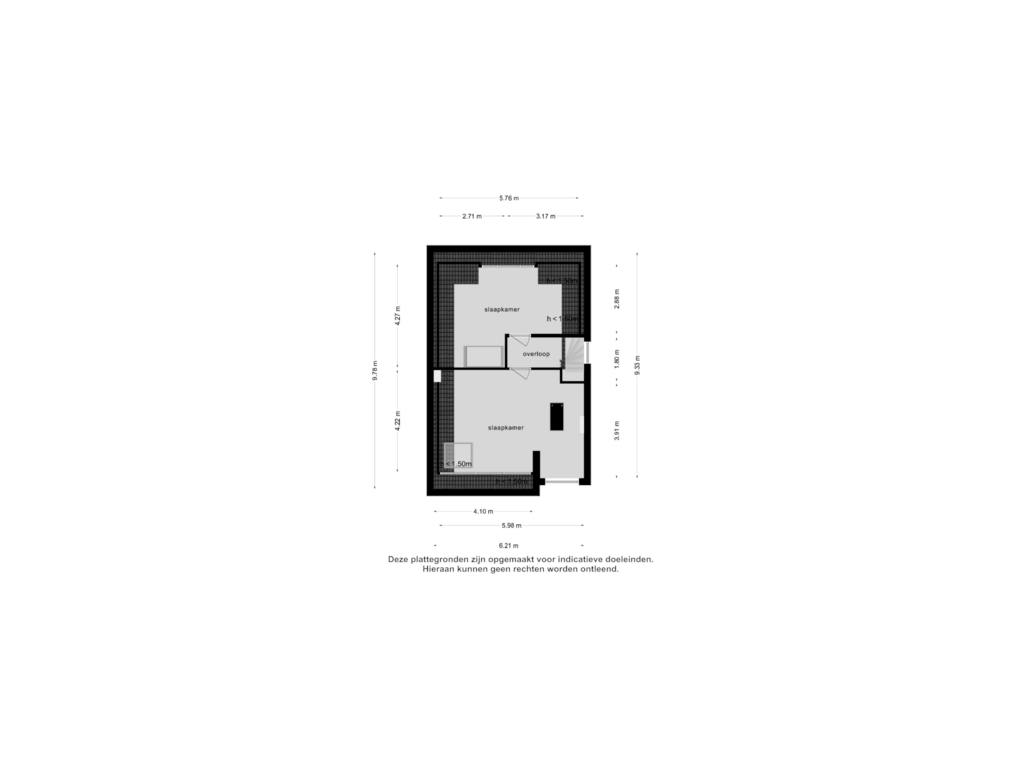 Bekijk plattegrond van 2e verdieping van Scheldekade 44