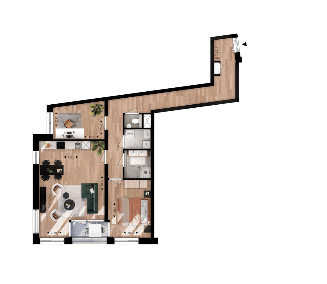 Foto 8 van Dr. Huber Noodthof - Appartementen (Bouwnr. 5 type D)