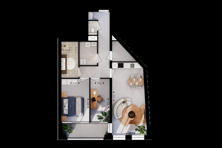 View photo 8 of Dr. Huber Noodthof - Appartementen (Bouwnr. 9 type H)