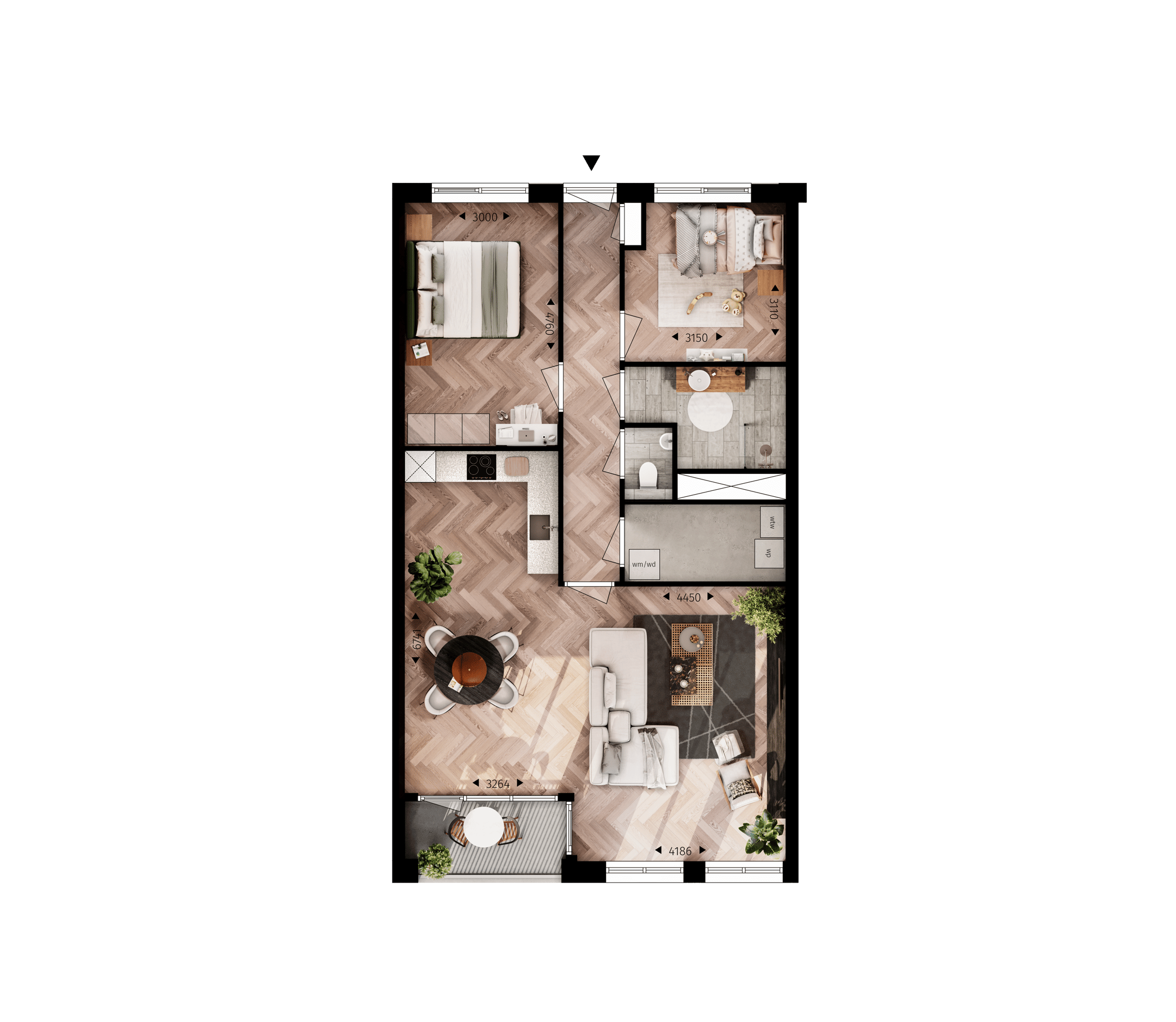 Foto 9 van Dr. Huber Noodthof - Appartementen (Bouwnr. 22 type G)