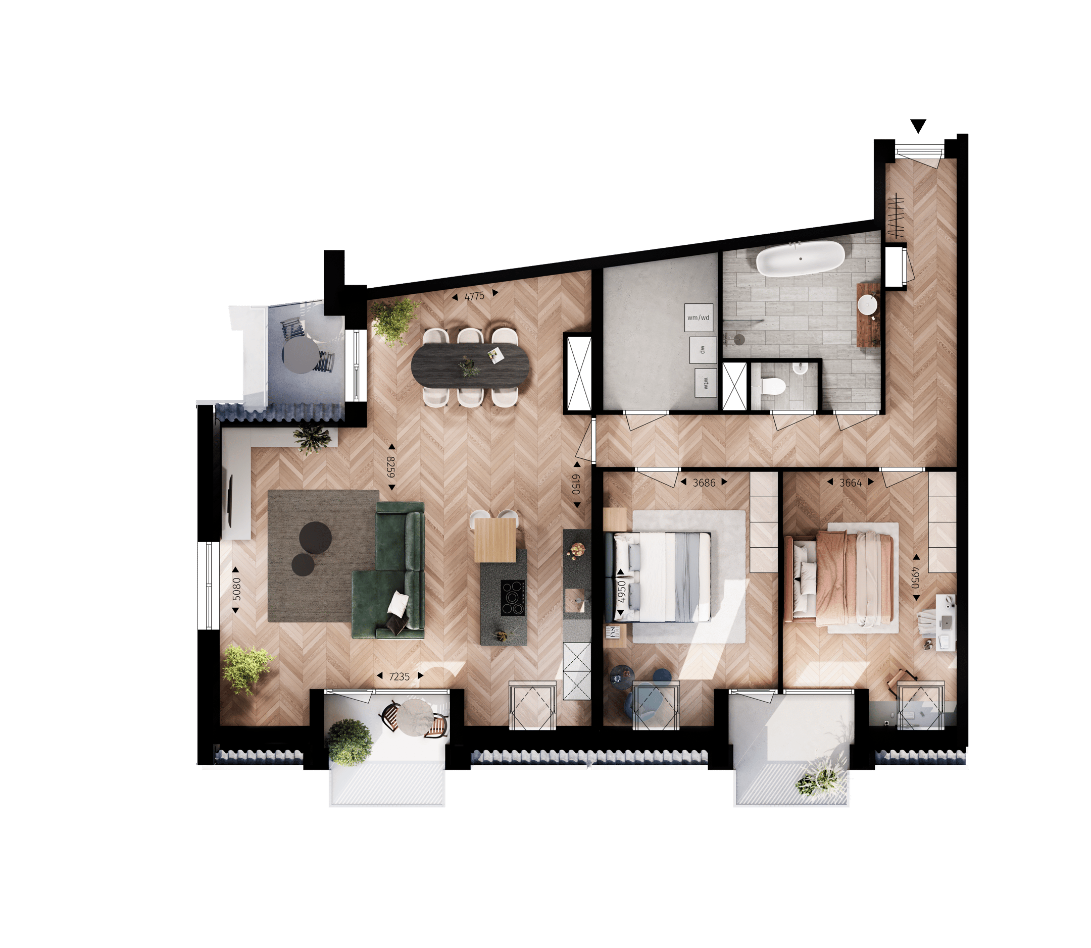 Photo 9 of Dr. Huber Noodthof - Appartementen (Bouwnr. 49 type Q)