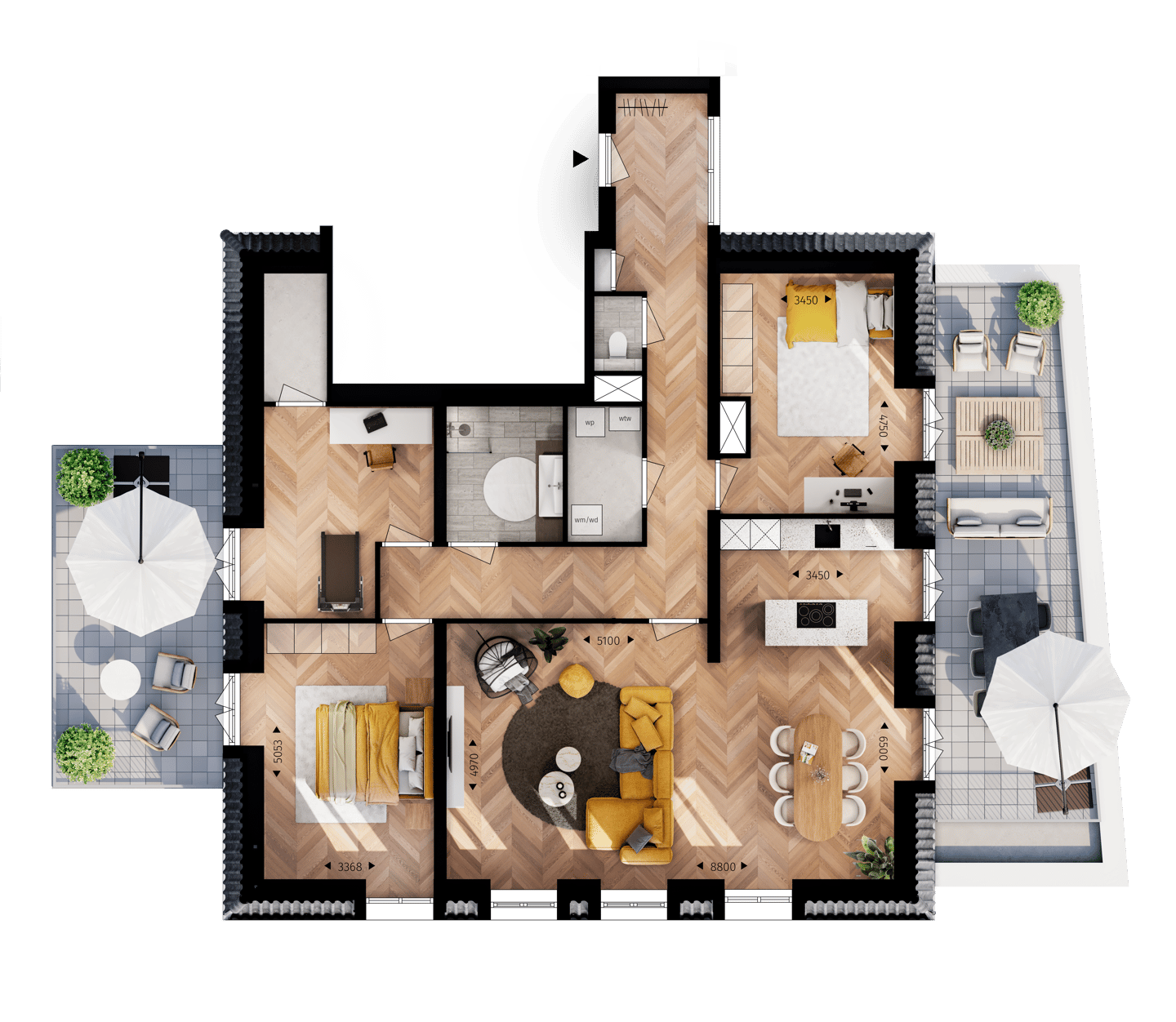 Foto 10 van Dr. Huber Noodthof - Appartementen (Bouwnr. 59 type U)