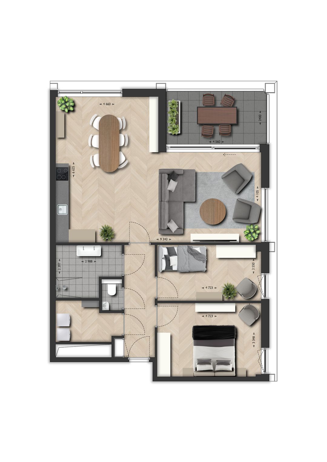 Foto 1 van Appartement James (Bouwnr. 3)