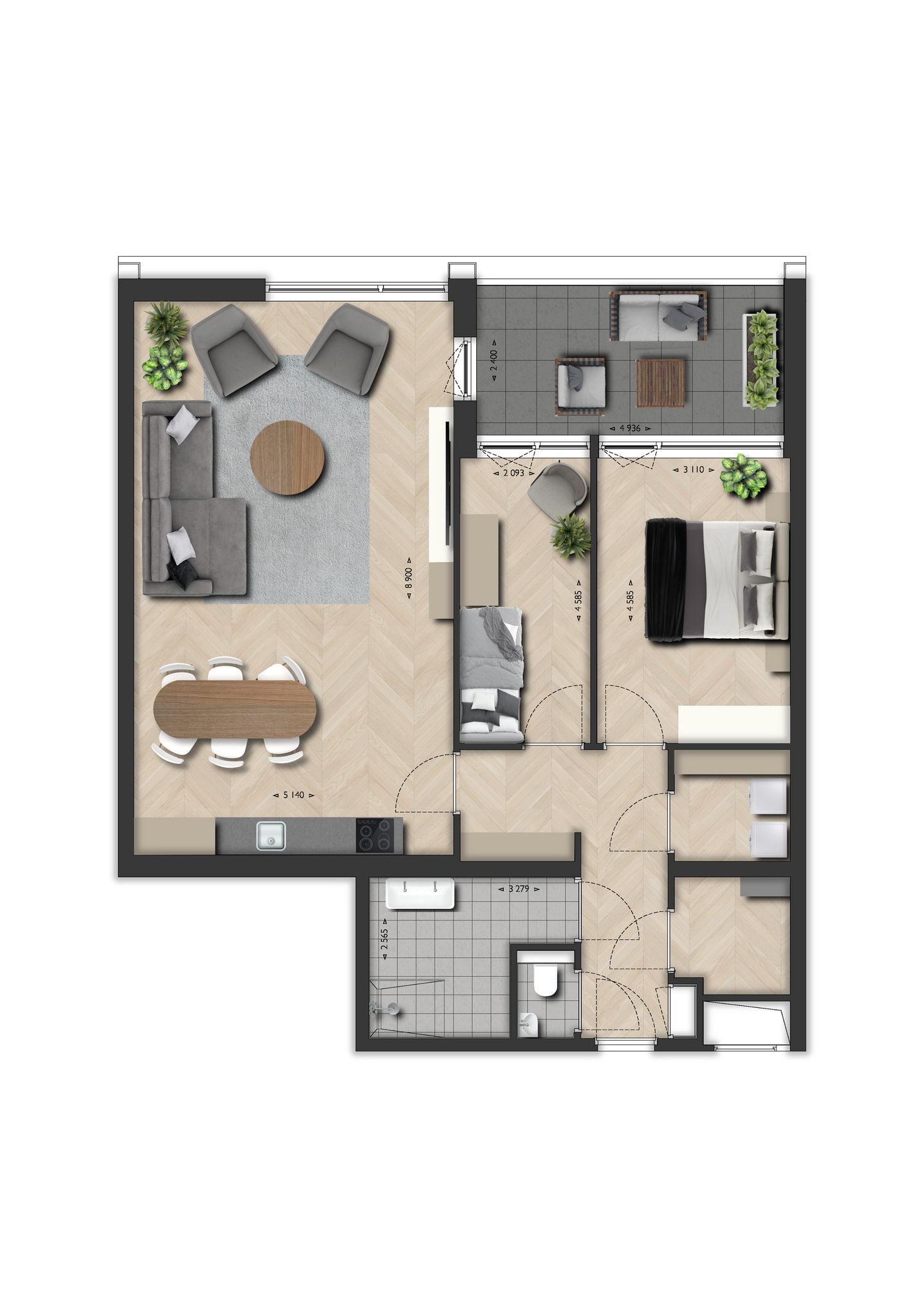 Foto 1 van Appartement James (Bouwnr. 14)