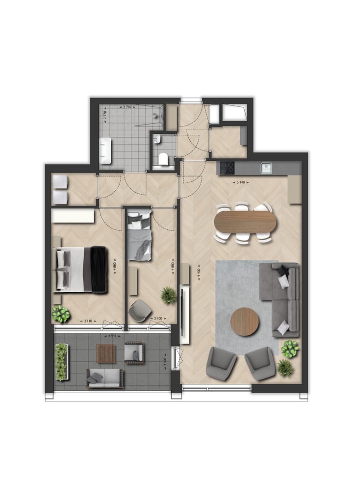 Foto 1 van Appartement James (Bouwnr. 17)