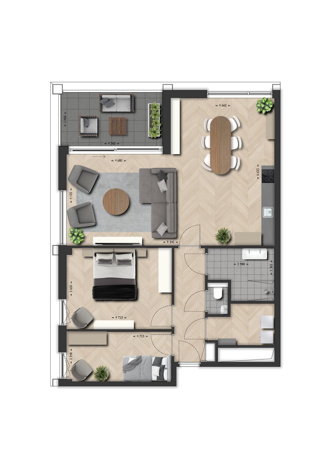 Foto 1 van Appartement James (Bouwnr. 19)