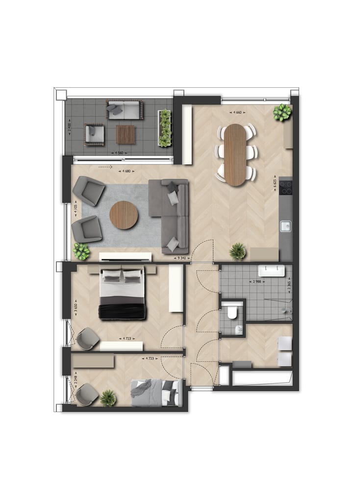 Foto 1 van Appartement James (Bouwnr. 19)