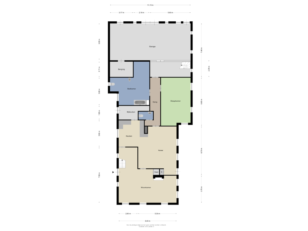 Bekijk plattegrond van Begane Grond van Hoofdstraat 11