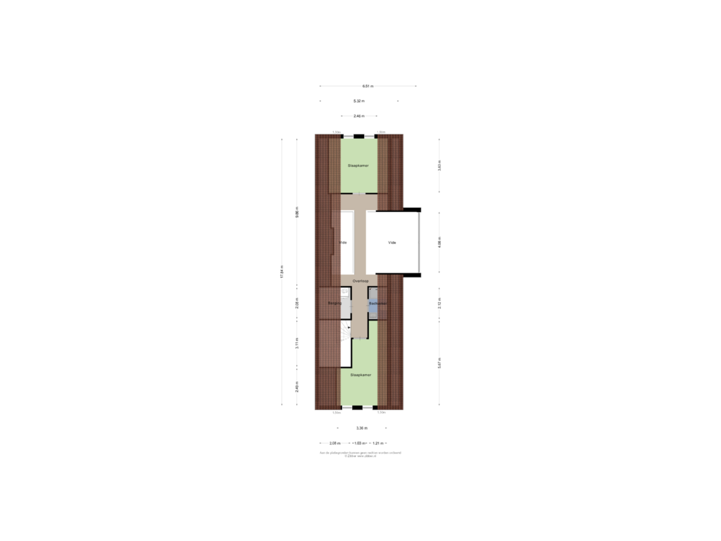 View floorplan of Eerste verdieping of Kapelstraat 28