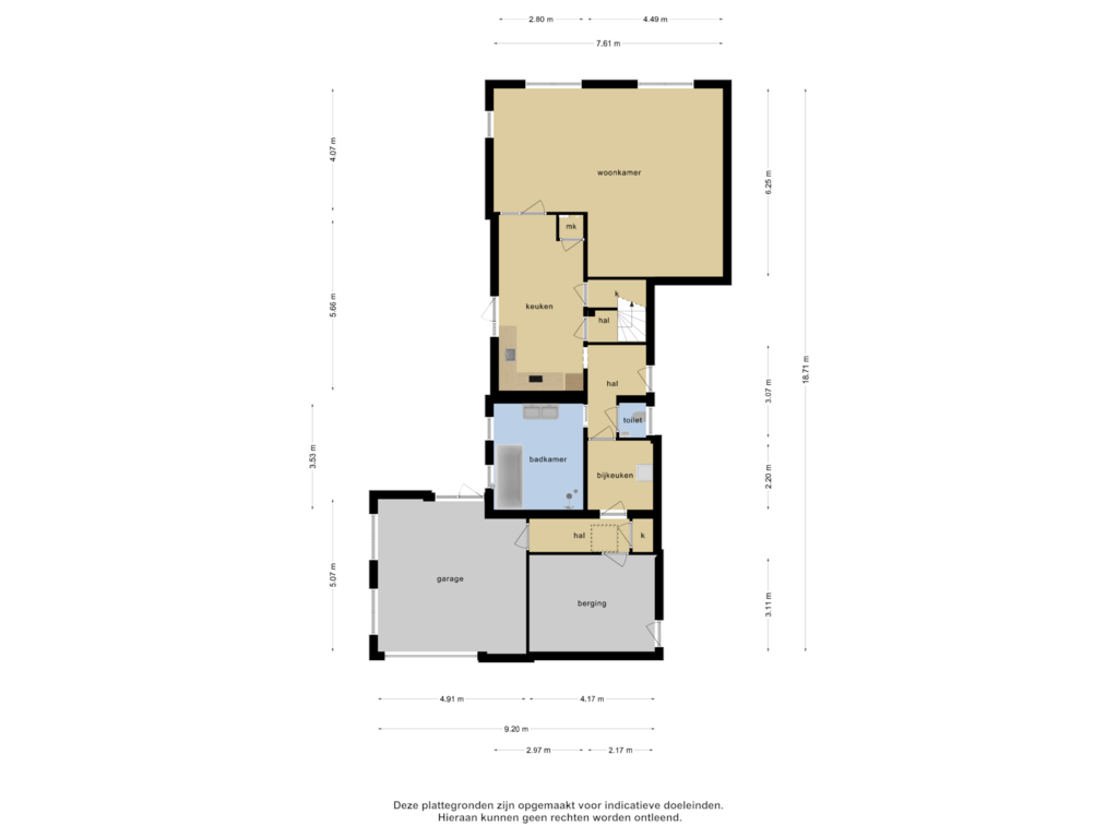 Bekijk plattegrond van Begane grond van Keetenweg 6