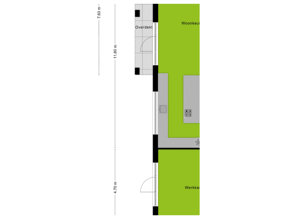 View floorplan of Begane grond of Noordweg 439