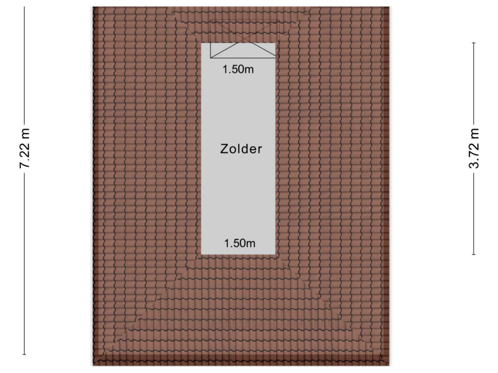 View floorplan of Garage zolder of Noordweg 439