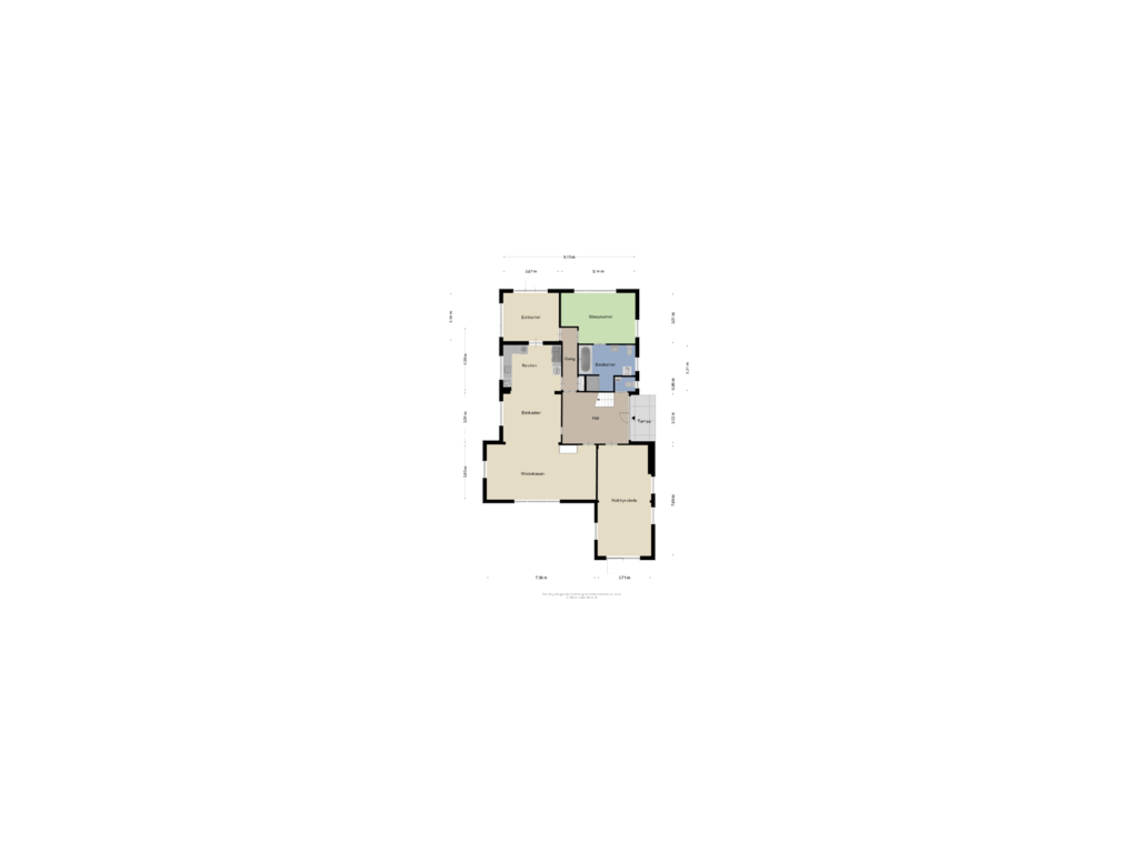 View floorplan of Begane grond of Netterdensestraat 3