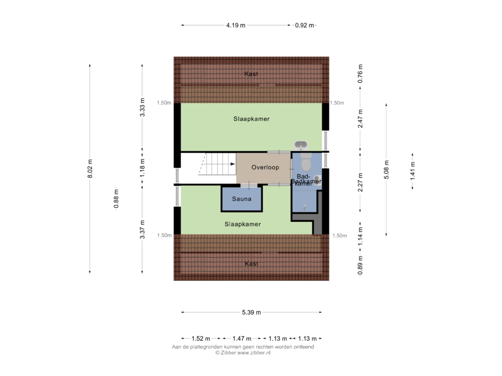 View floorplan of Eerste verdieping of Paviljoenweg 2-H83