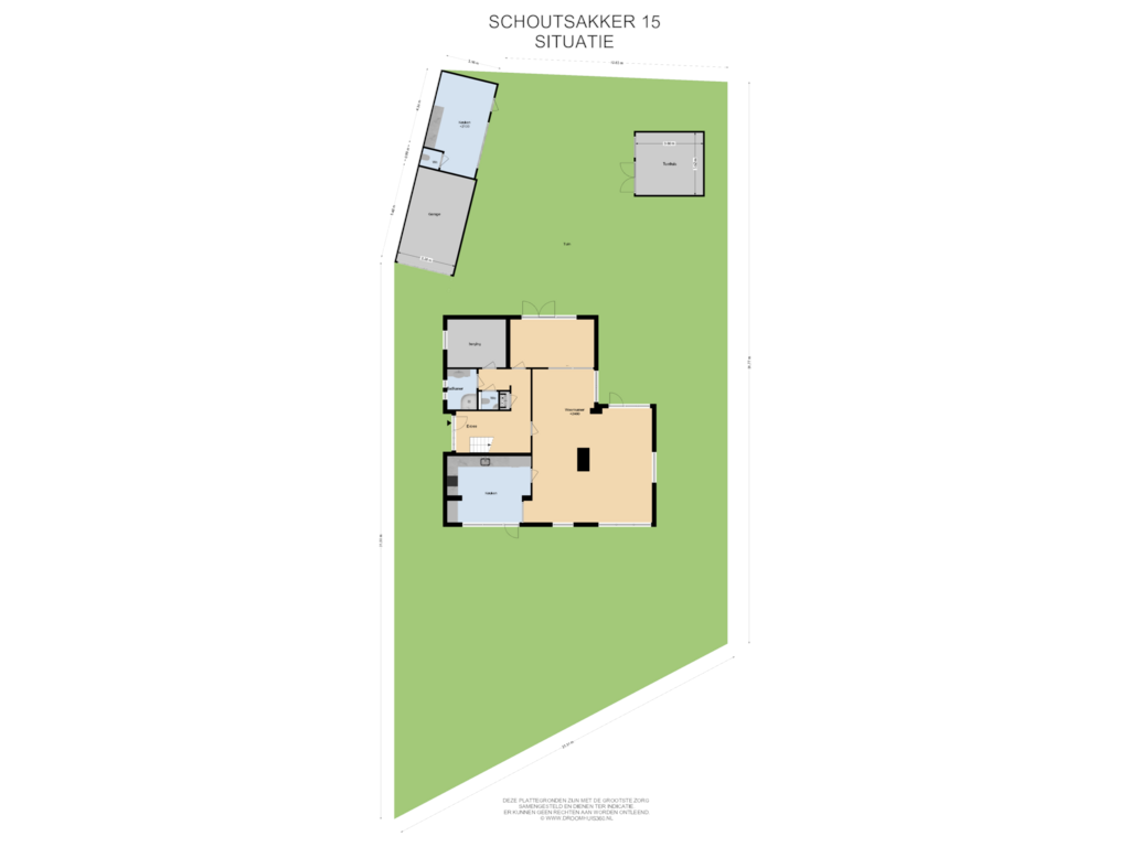 View floorplan of Situatie of Schoutsakker 15