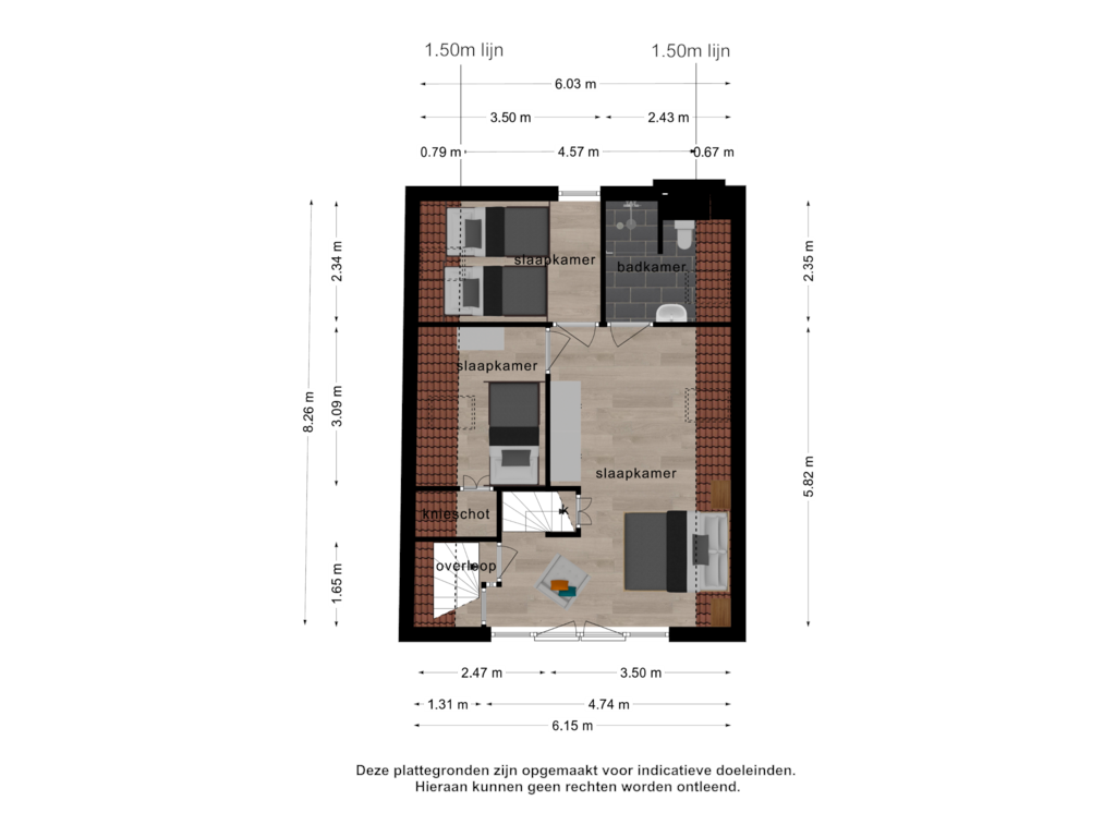 Bekijk plattegrond van 2e verdieping van Oostkerkplein 16