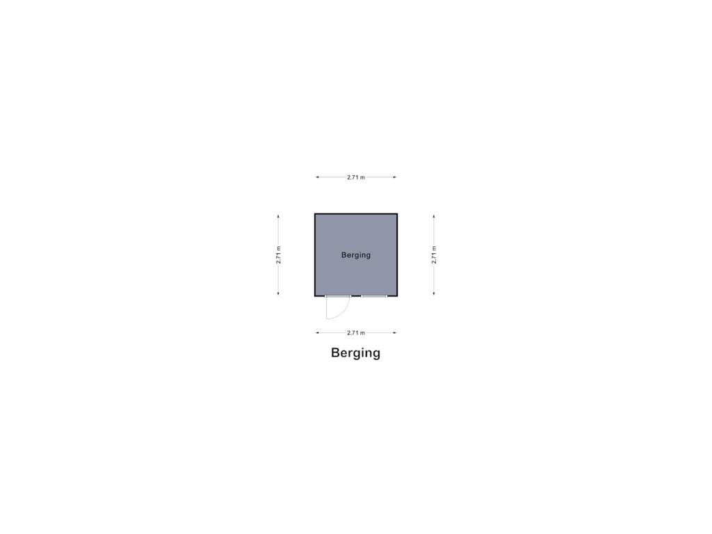 Bekijk plattegrond van Berging van Akerstraat 153-95