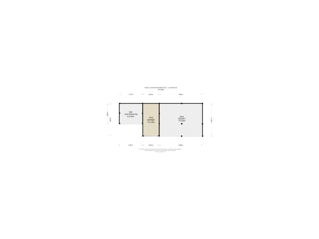 Bekijk plattegrond van GARAGE van Oud-Loosdrechtsedijk 263