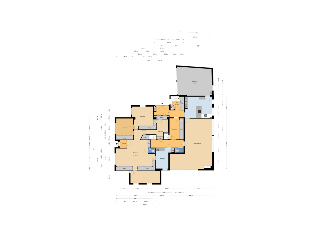 Bekijk plattegrond van Begane Grond van Burg Letteweg 36