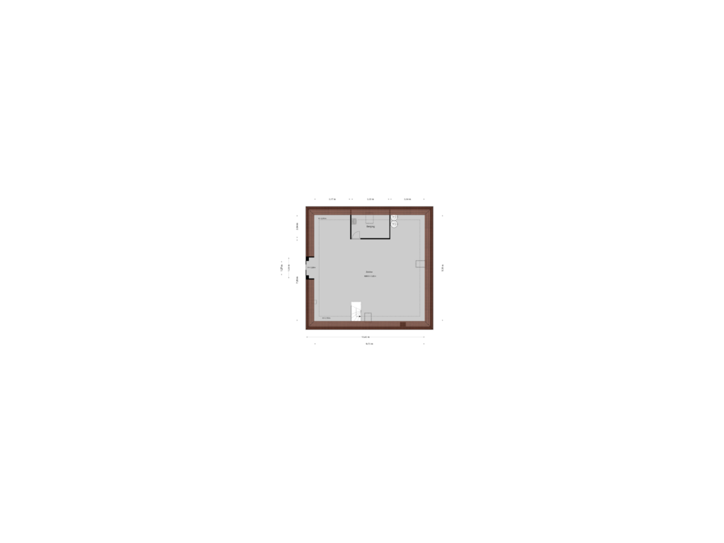 Bekijk plattegrond van 2e Verdieping van Burg Letteweg 36