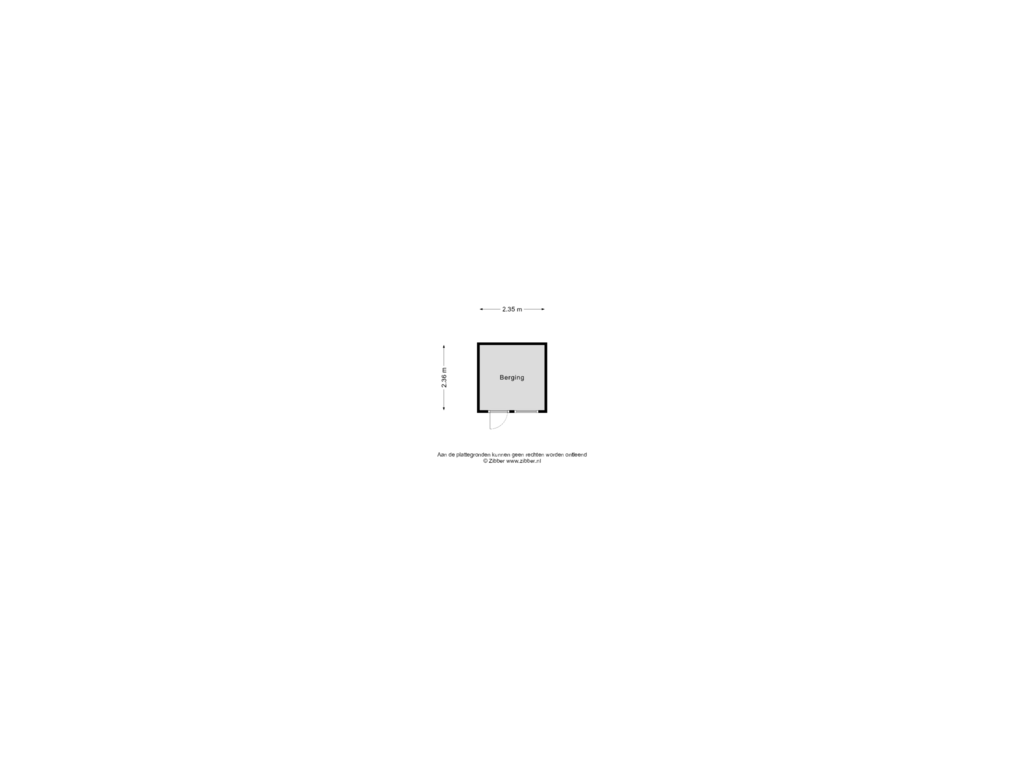 View floorplan of Berging of Schouw 41