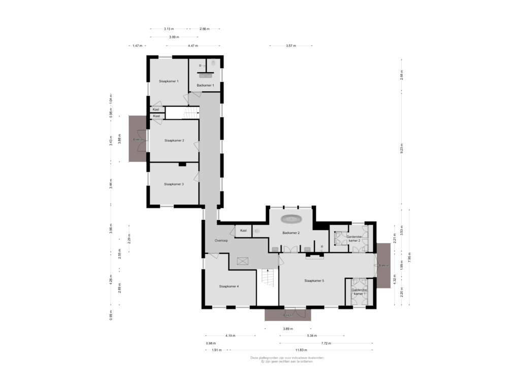 View floorplan of EERSTE VERDIEPING of Meeslaan 2