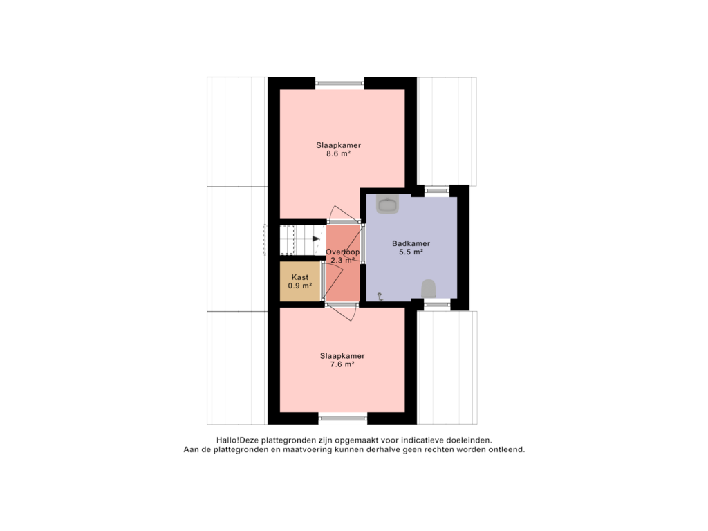 Bekijk plattegrond van 1e verdieping type Brandemeer van A. de Graafweg