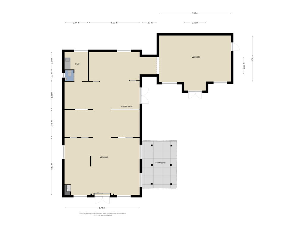 View floorplan of Winkel of Groene Velden 29