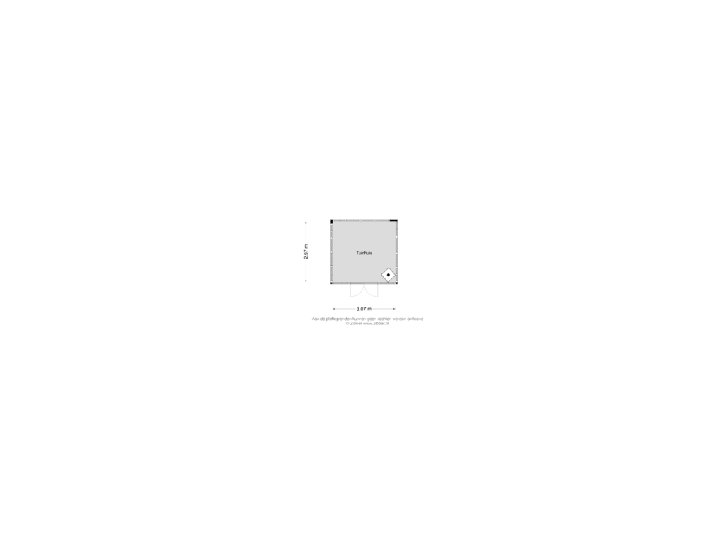 View floorplan of Tuinhuis of Groene Velden 29