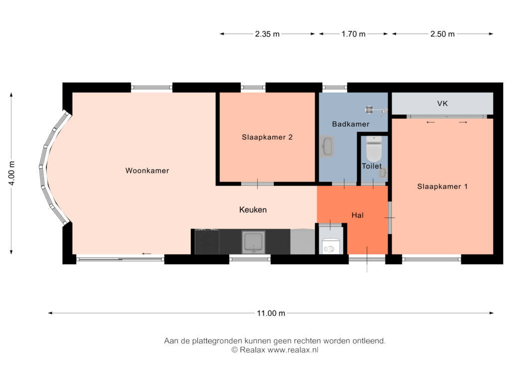 Bekijk plattegrond van Begane grond van Buinerweg 8-94