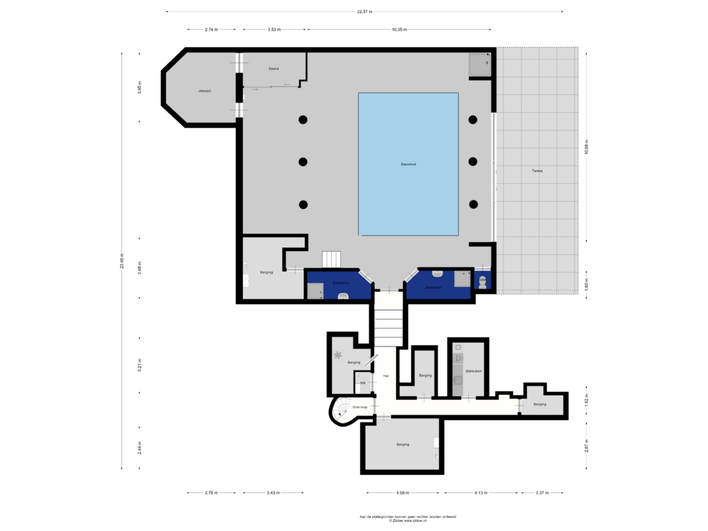 View floorplan of Souterrain of Meerwijkselaan 9