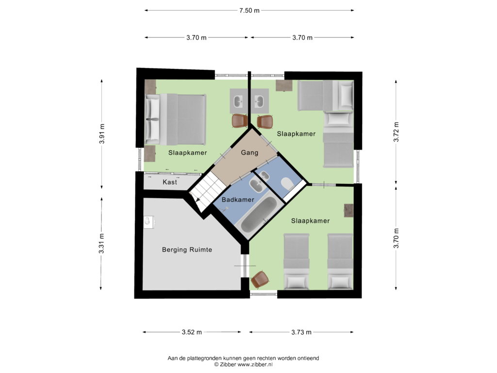 View floorplan of Kelder of Bosvilla 8 | 60