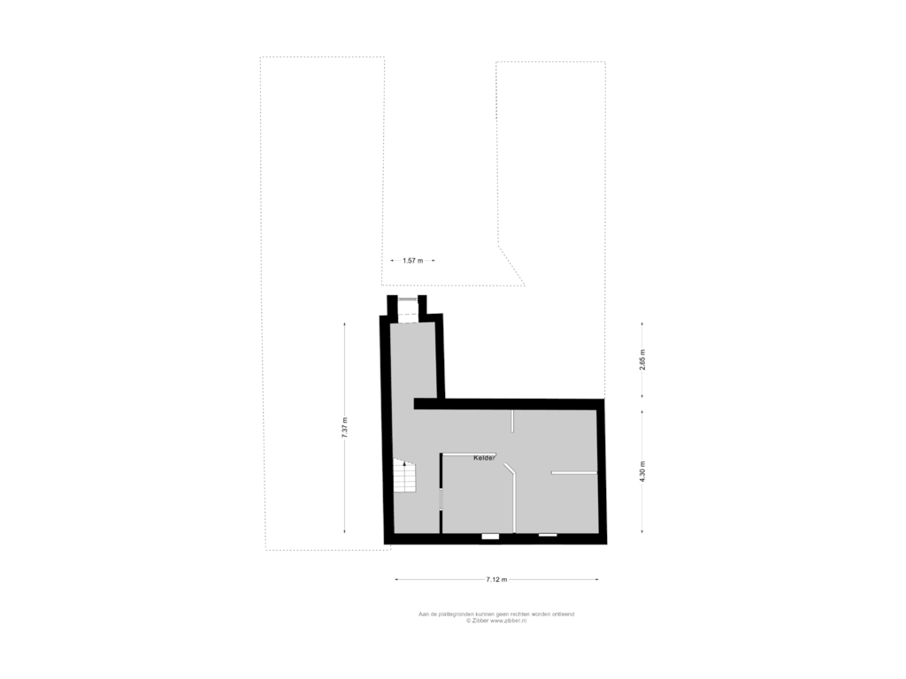 Bekijk plattegrond van Kelder van Pannesheiderstraat 51