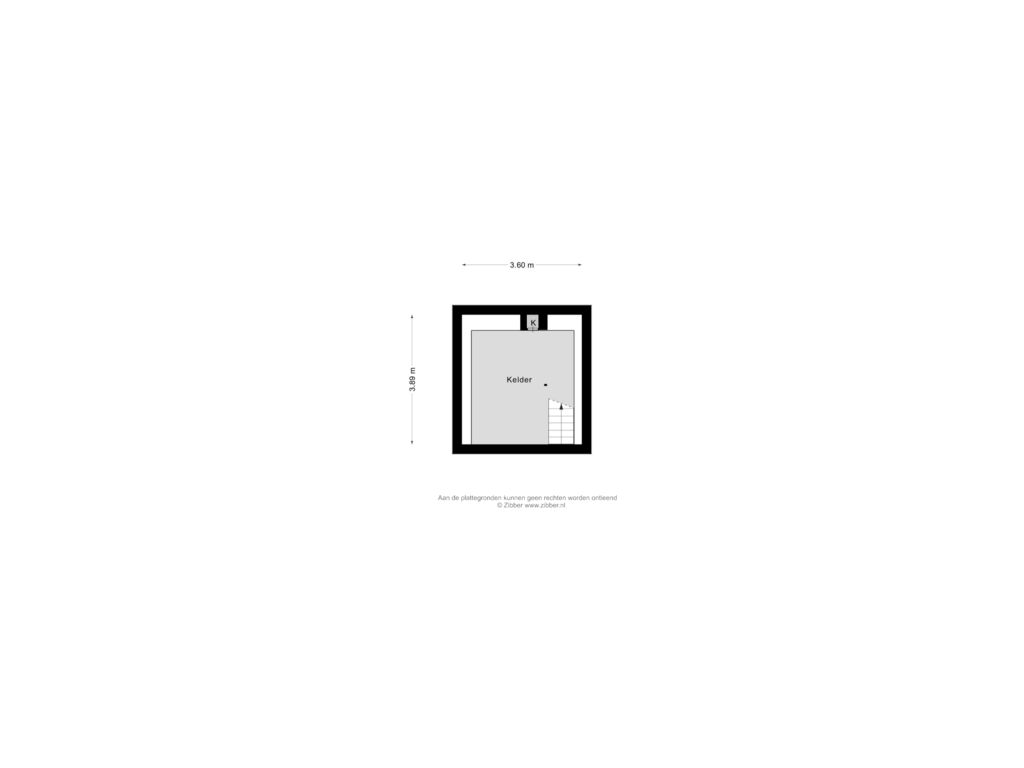 View floorplan of Kelder of Edammerweg 21