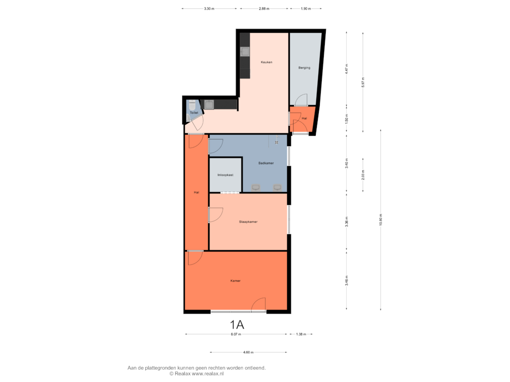 Bekijk plattegrond van Begane grond van Wilhelminastraat 1