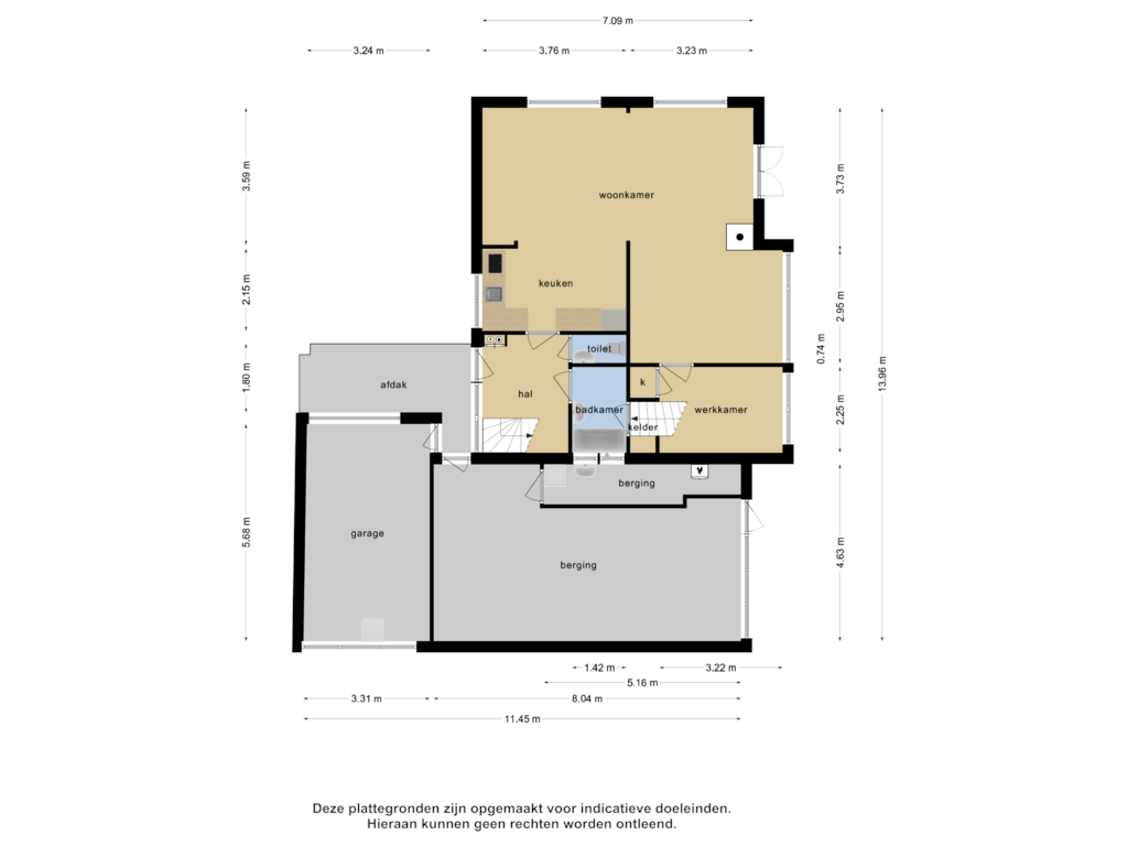 View floorplan of Begane grond of Oosterwijk WZ 37