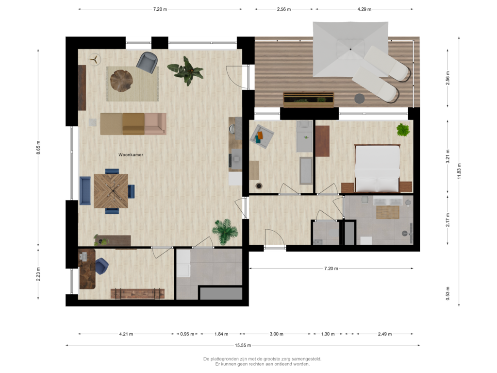 View floorplan of First floor of Willemskwartier - 31 appartementen (Bouwnr. 12)