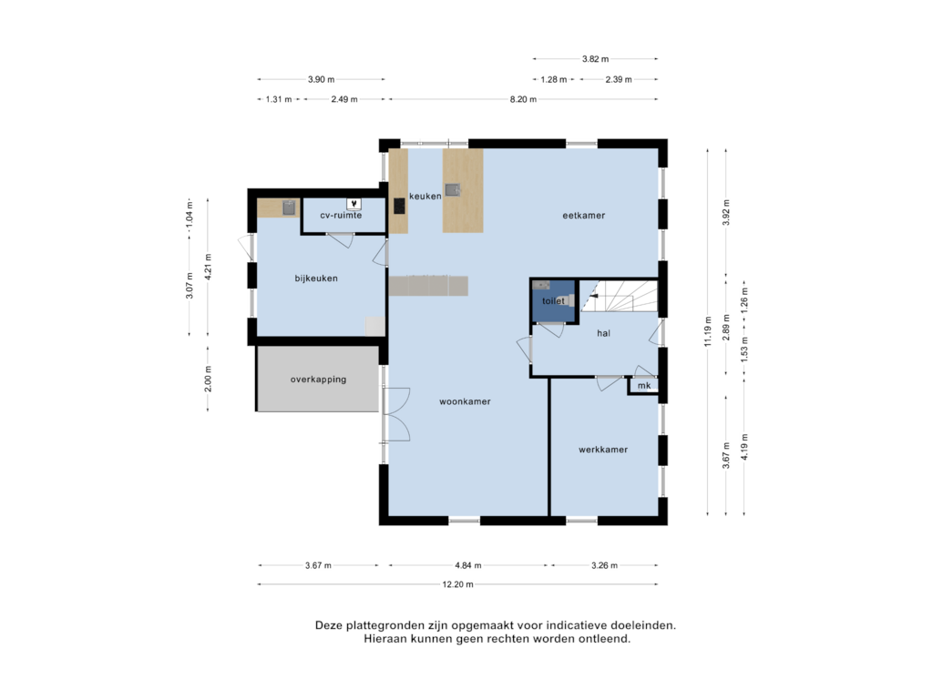 Bekijk plattegrond van Begane grond van Nieuwstraat 18