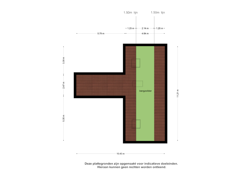 Bekijk plattegrond van Zolder van Nieuwstraat 18