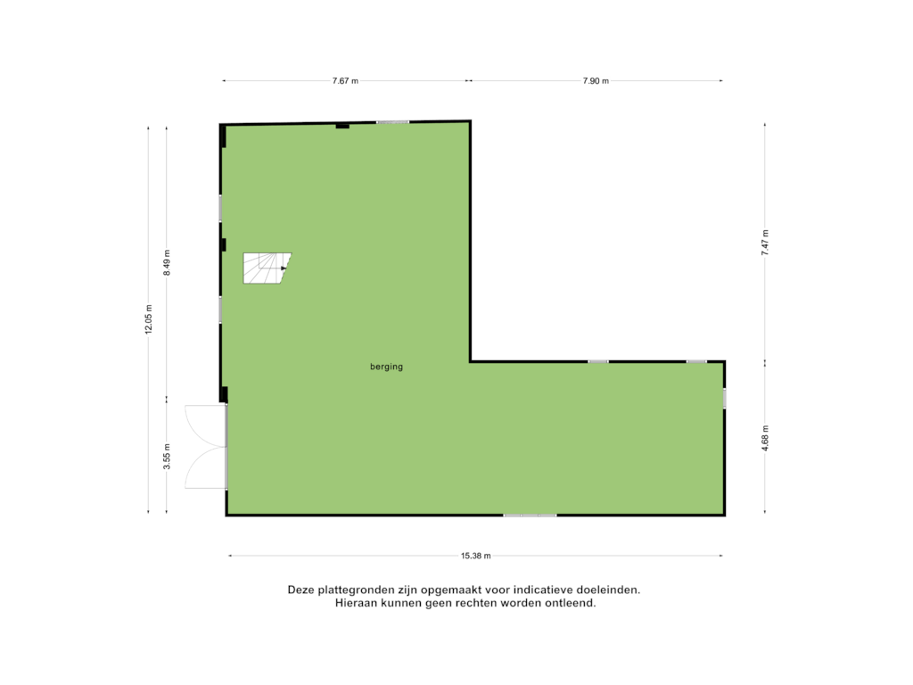 Bekijk plattegrond van Berging van Nieuwstraat 18