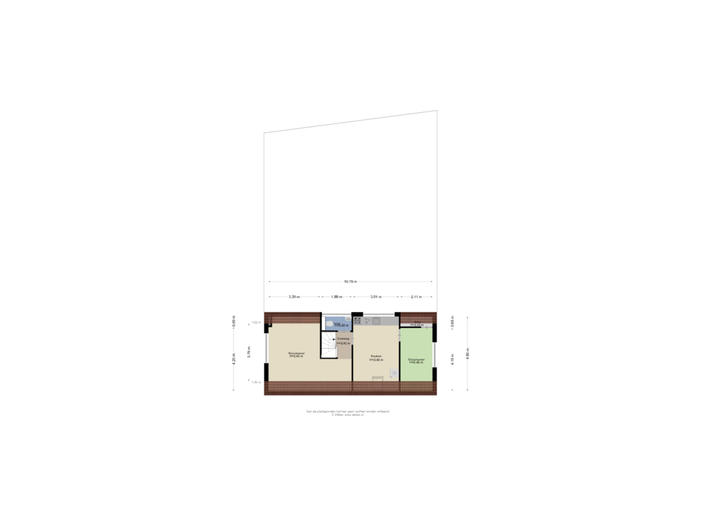 View floorplan of Eerste Verdieping of Hoge Pad 28