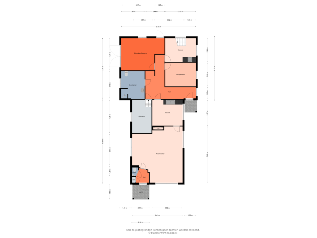 Bekijk plattegrond van Begane grond van Jukkertweg 1-EN 1-1