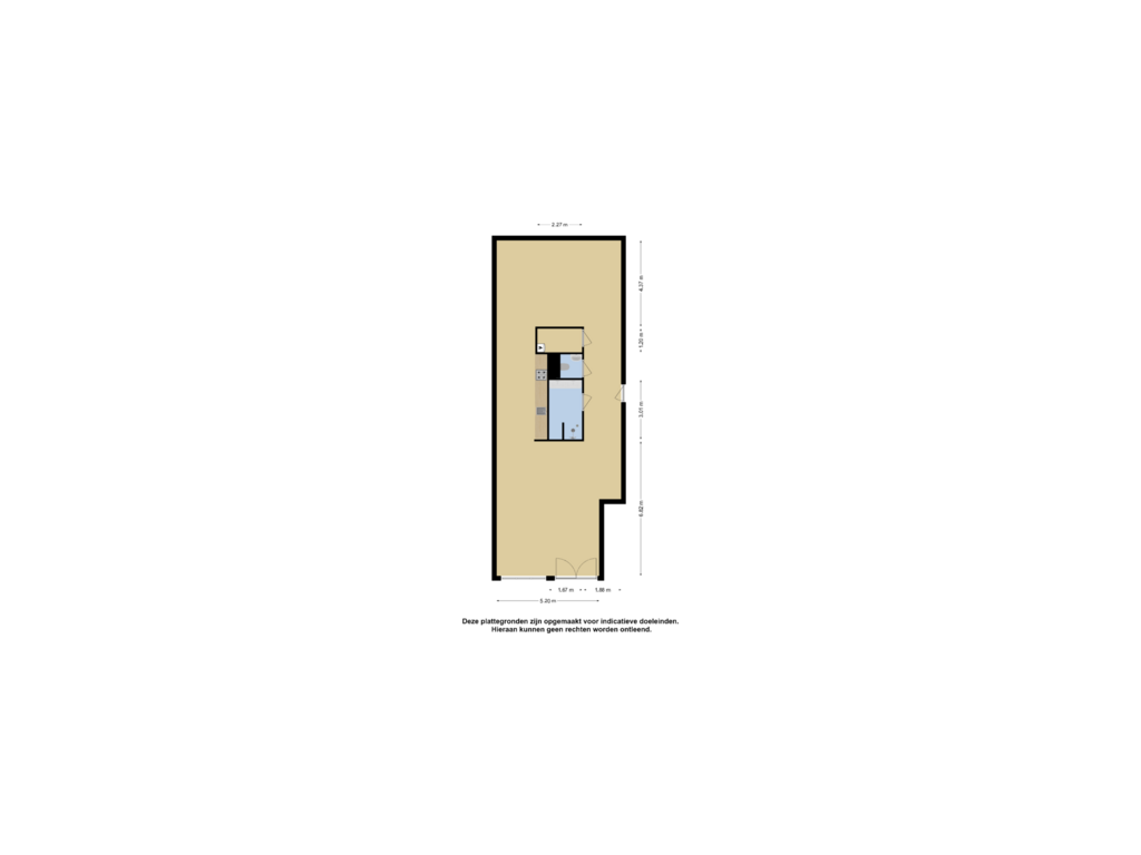 Bekijk plattegrond van Appartement 3 van Korte Nieuwstraat 23