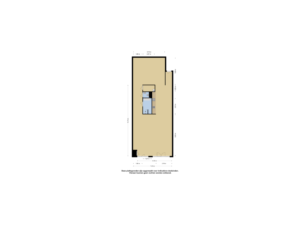 Bekijk plattegrond van Appartement 5 van Korte Nieuwstraat 23