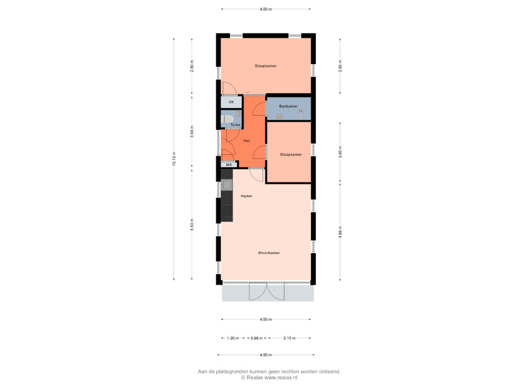 Bekijk plattegrond van Verdieping van Houtvester Jansenweg 2--223