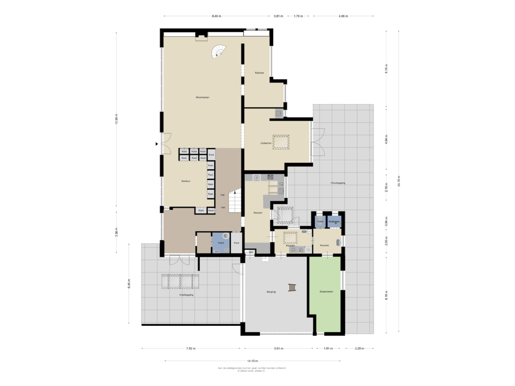 Bekijk plattegrond van Begane Grond van Hoekstraat 42