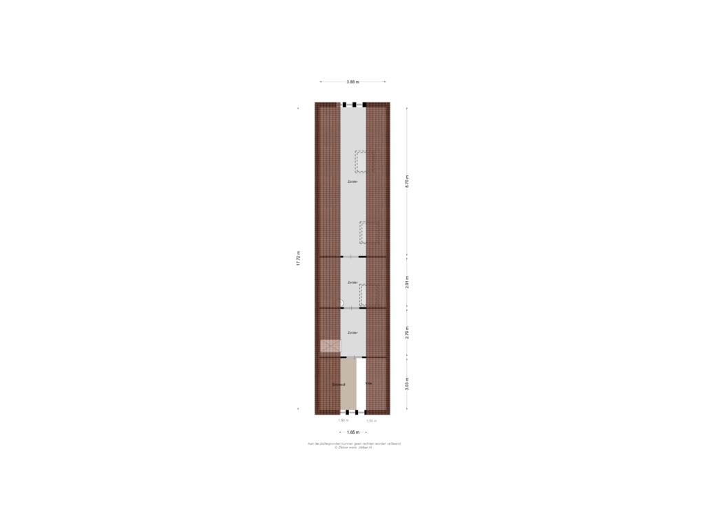 Bekijk plattegrond van Zolder van Hoekstraat 42