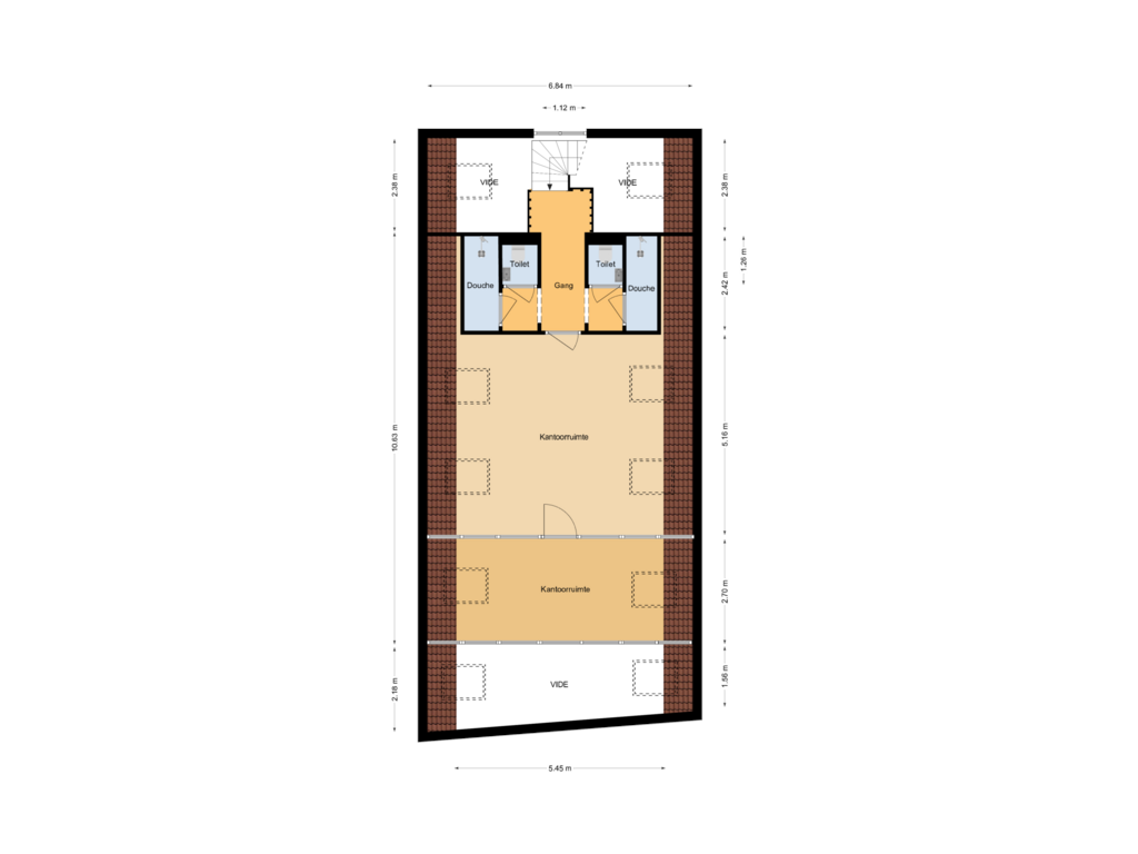 Bekijk plattegrond van 2e verdieping van Peperstraat 20