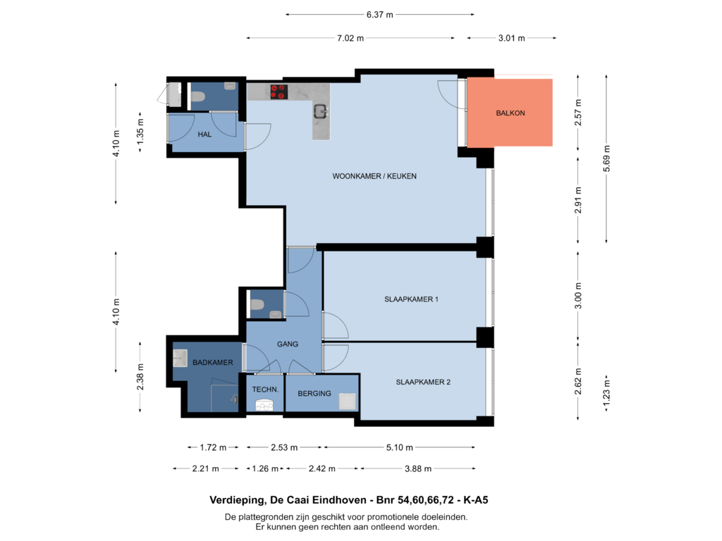 View floorplan of Verdieping of Bouwnummer 066 (Bouwnr. 066)