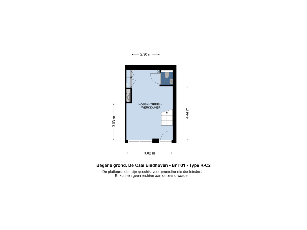 Bekijk plattegrond van Begane grond van Bouwnummer 001 (Bouwnr. 001)